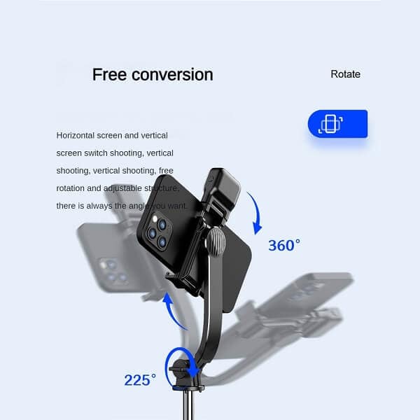 New Selfie Stick Tripod, Detachable Phone Bracket Monopod with Wireless Bluetooth Remote (8)