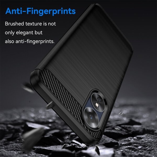For Oppo Case Shockproof Heavy Duty Rugged Anti Knock Back Cover (Black)