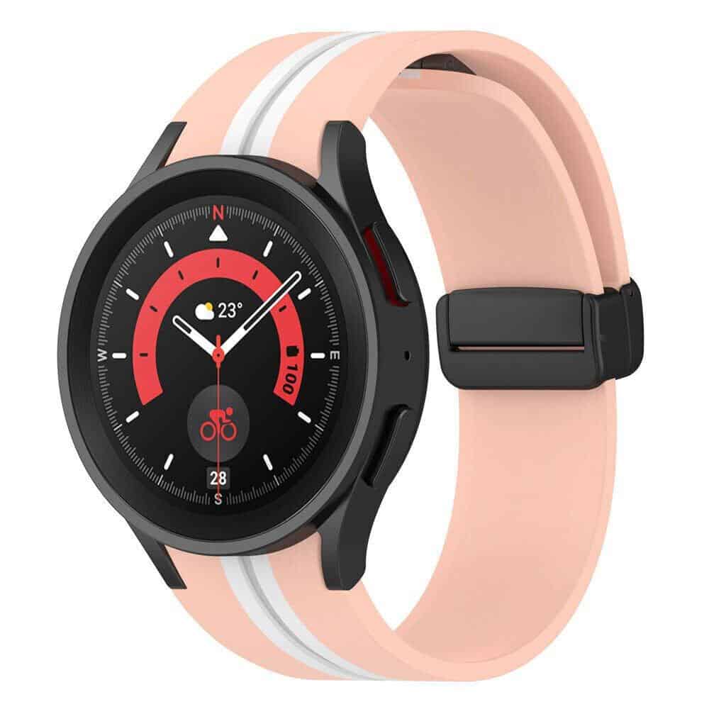 Magnetic D-Buckle Sports Wristband For Samsung Galaxy Watch 3 4MM Gear S3 Loop Strap