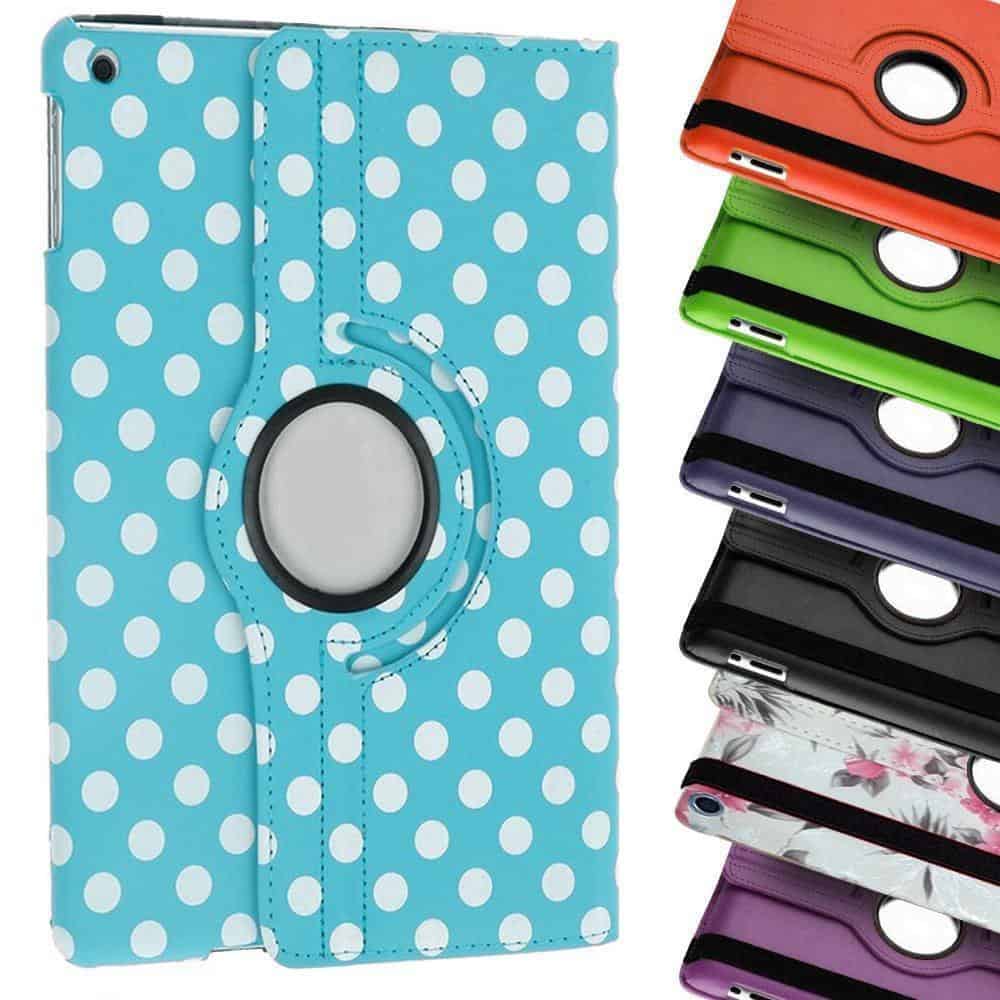 360 Degree Rotating Stand Flip Leather Case Cover for All Samsung Galaxy TAB Models