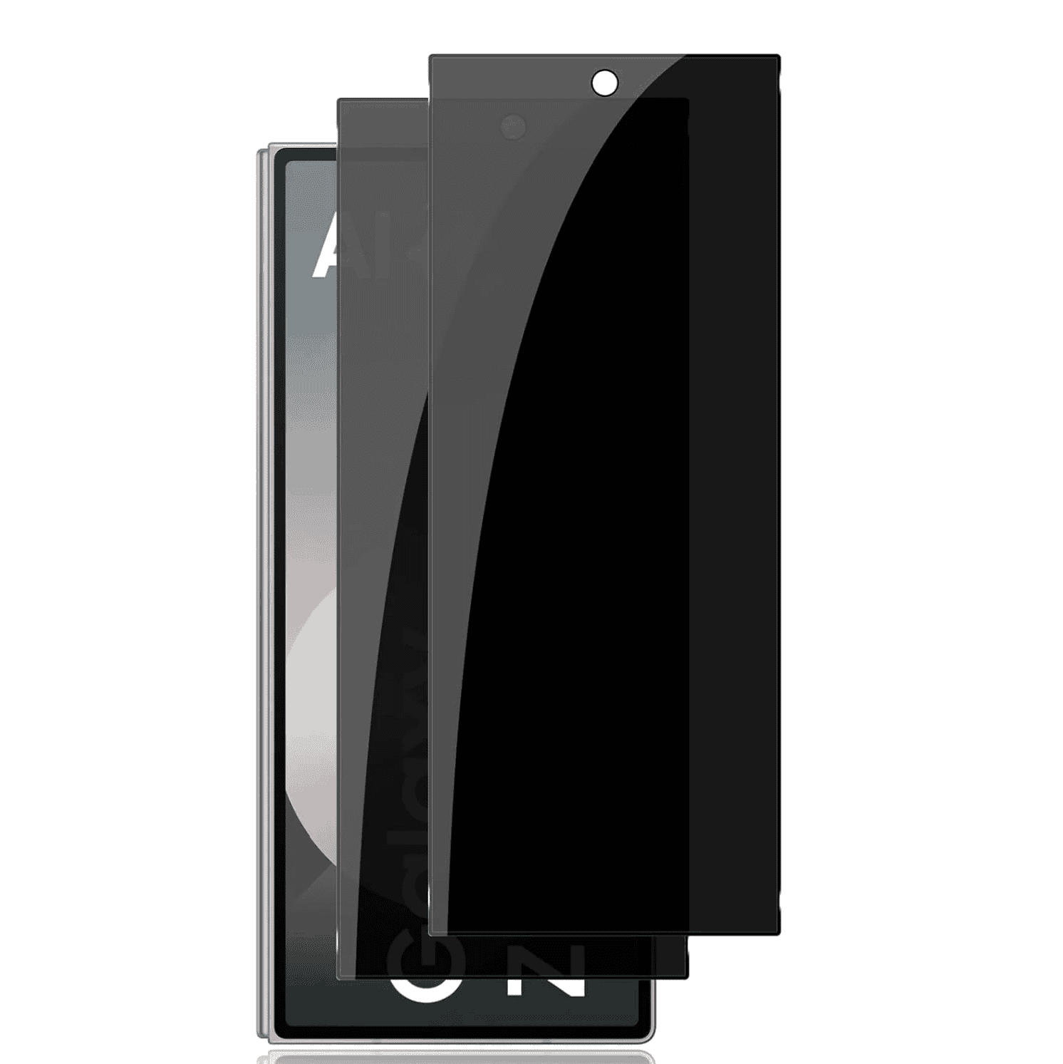 [1 Pack ] Privacy Tempered Glass Screen Protector for Galaxy Z Fold Series [ Front Screen Only ]