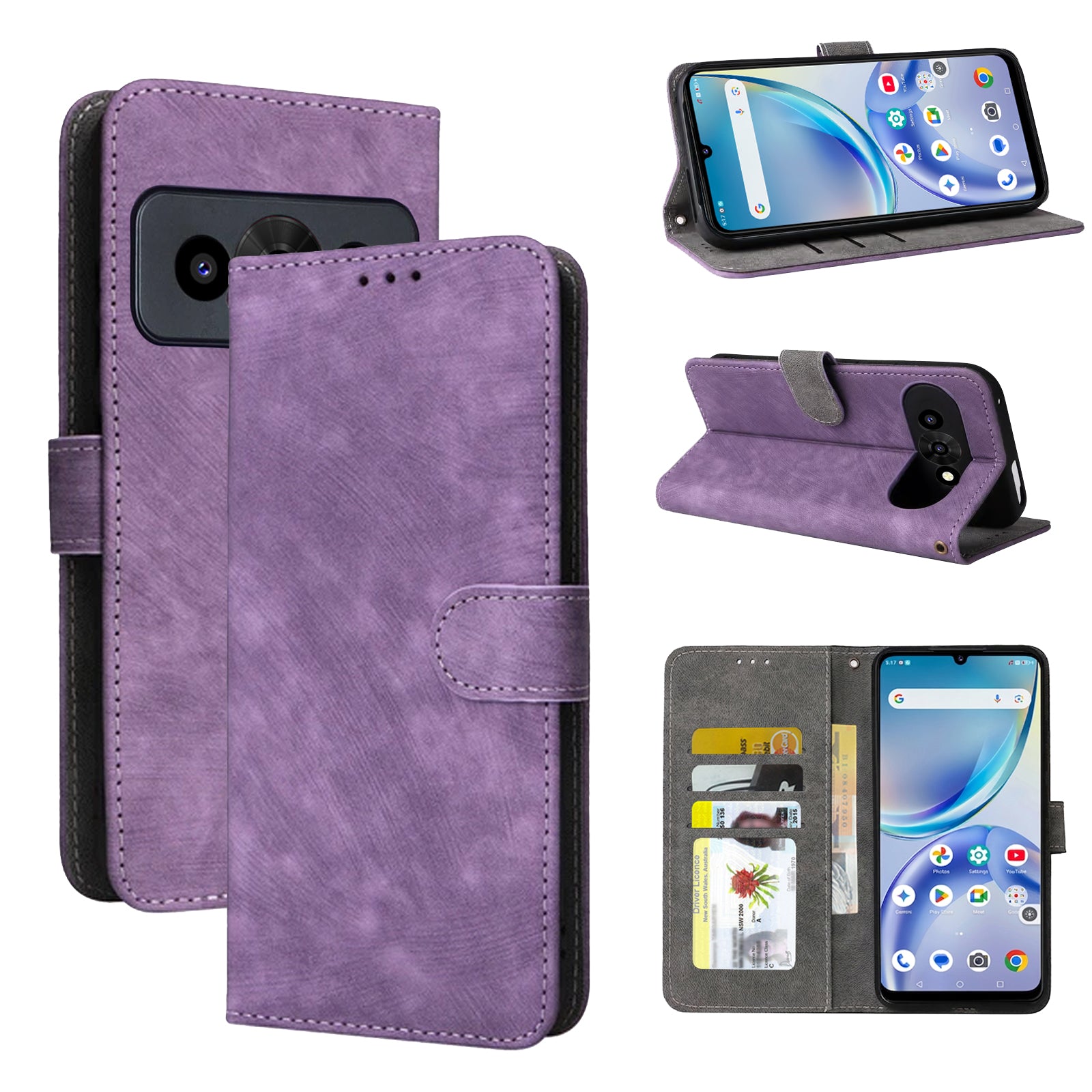 For Optus X Value 5G Wallet Case Flip Leather Card Slots Magnetic Stand Covera