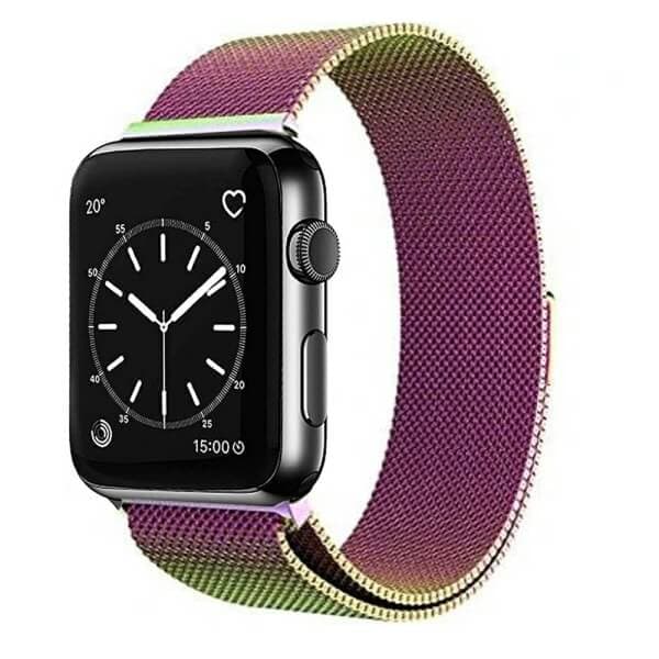 Apple Watch Series 10 /9/8 /7 /SE /6 /5 /4 /3 /2 /1 Ultra 2 Milanese Stainless Steel Loop Strap Replacement Wrist Band 38mm 40mm 41mm 42mm 44mm 45mm 46mm 49mm