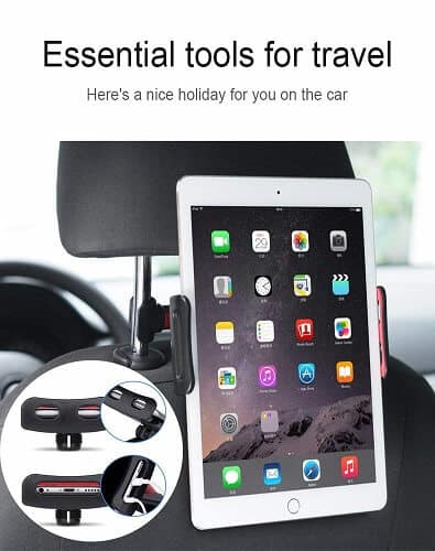 Universal 360 Degree Rotate Car Seat Back Headrest Mount Holder Mobile iPad Tablet GPS iPhone Tab Samsung Galaxy Nokia Oppo Lenovo Xiaomi