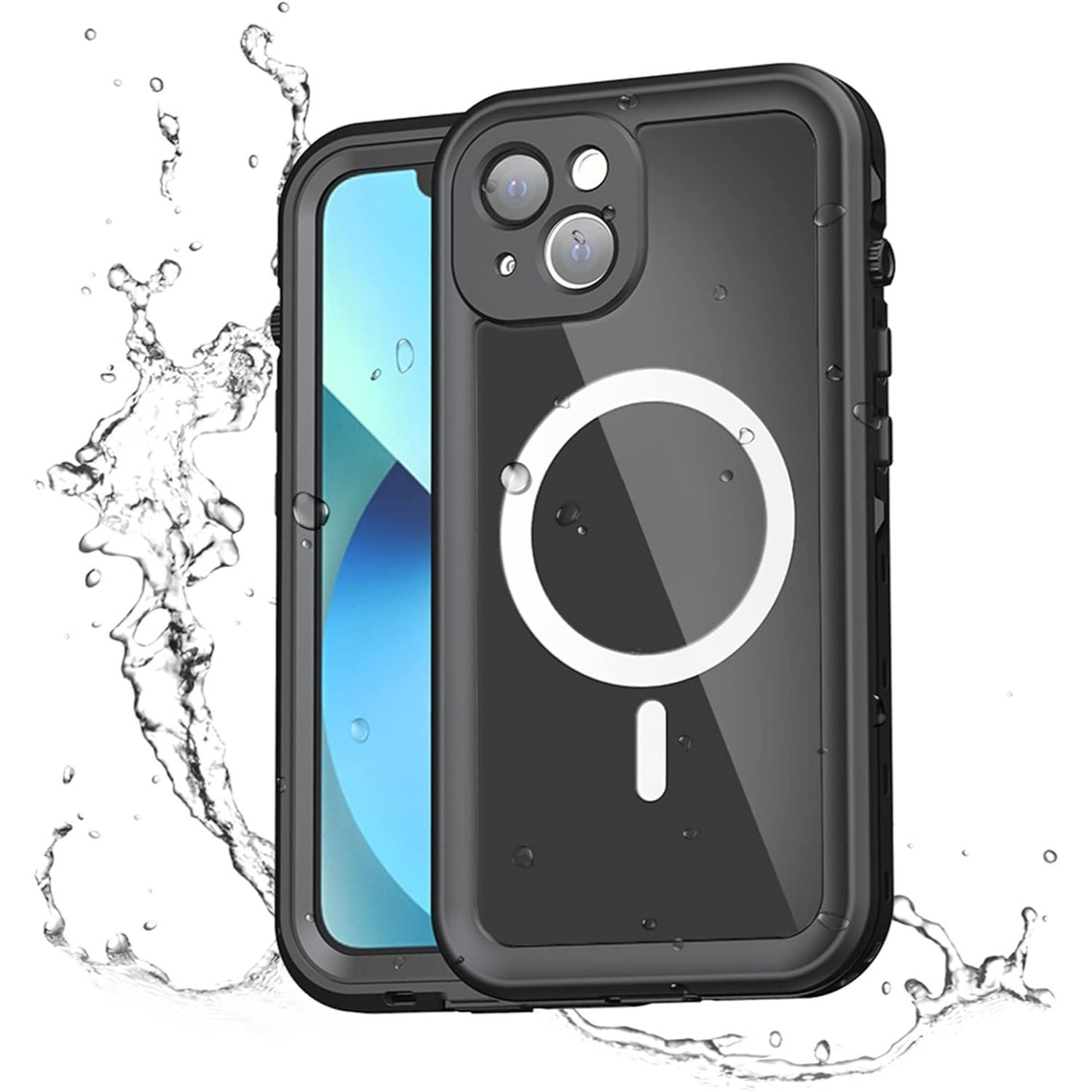 Redpepper For Apple iPhone & Samsung Galaxy S Series [MagSafe Compatible] Waterproof Case Built-in Screen & Camera Lens Protector Cover