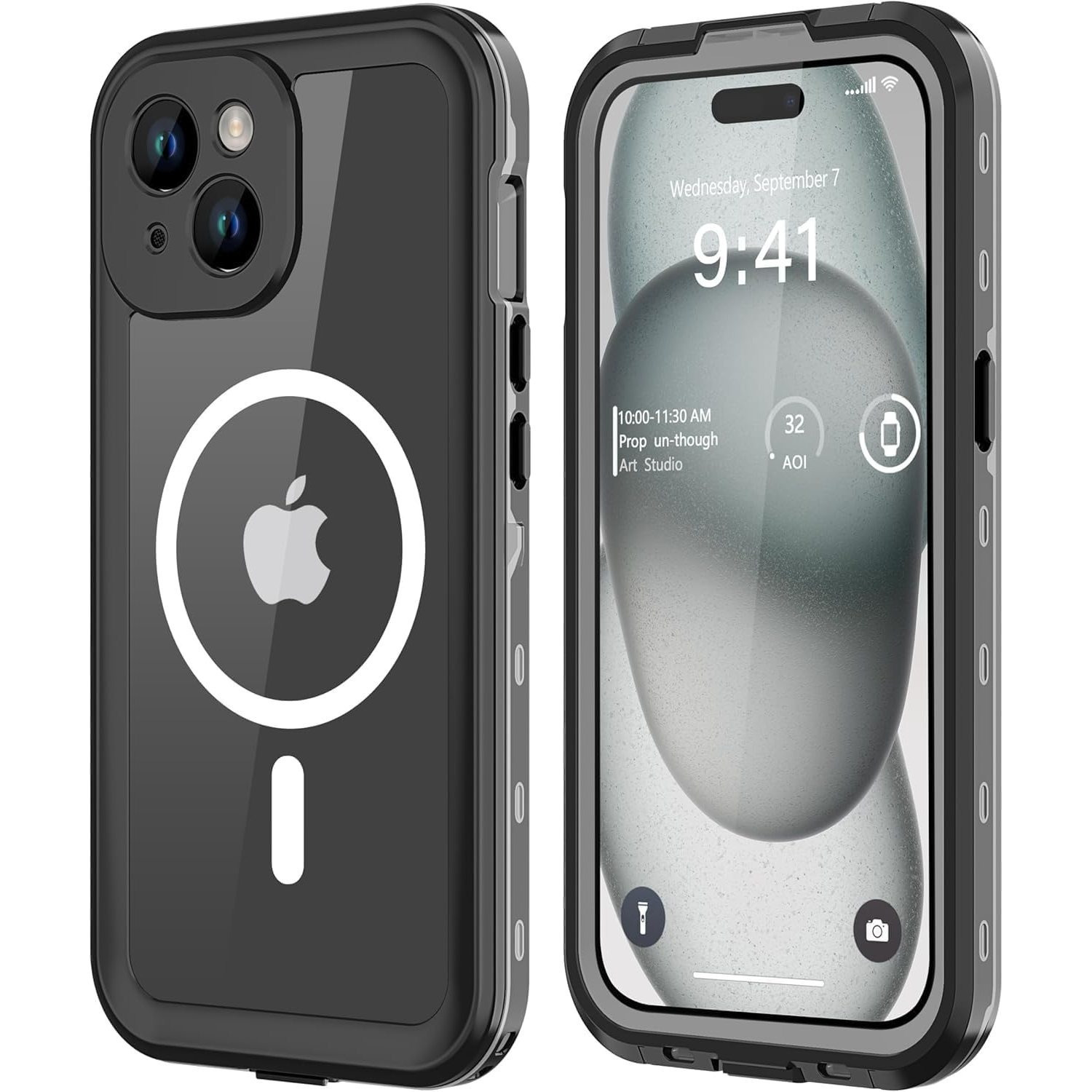 Redpepper For Apple iPhone & Samsung Galaxy S Series [MagSafe Compatible] Waterproof Case Built-in Screen & Camera Lens Protector Cover