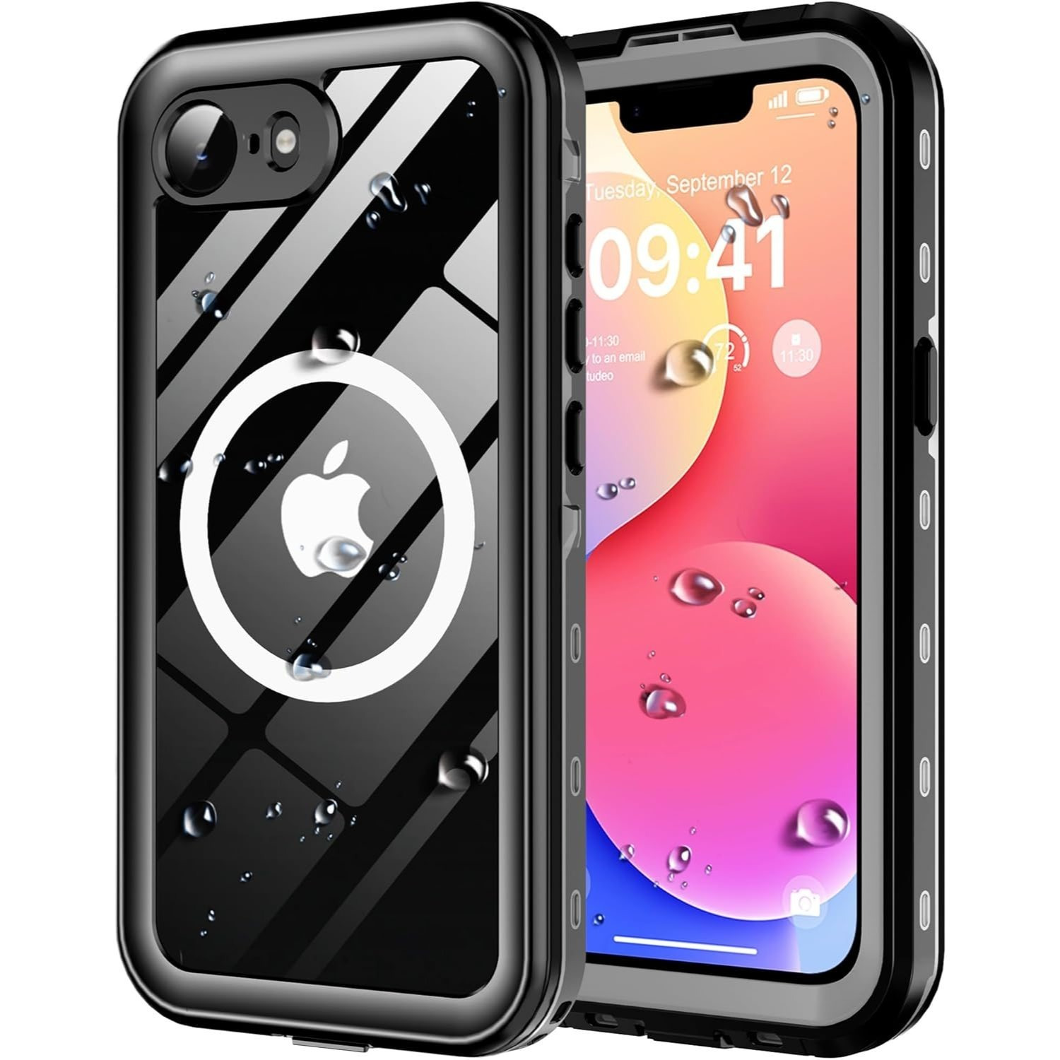 Redpepper For Apple iPhone & Samsung Galaxy S Series [MagSafe Compatible] Waterproof Case Built-in Screen & Camera Lens Protector Cover