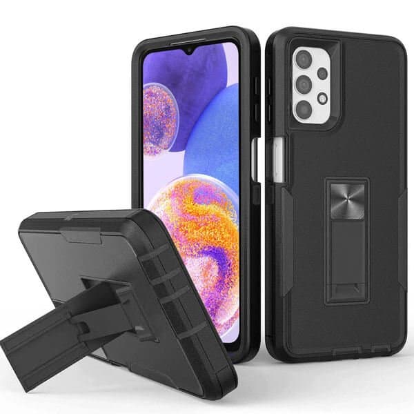 Samsung Galaxy A23 4G /A23 5G Magnetic Ring Rugged Shockproof Case Heavy Duty Protective Back Cover (Black)