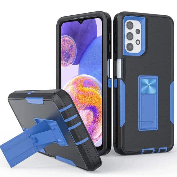Samsung Galaxy A23 4G /A23 5G Magnetic Ring Rugged Shockproof Case Heavy Duty Protective Back Cover (Navy Blue)