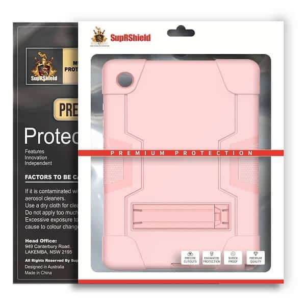 Apple iPad All Models Hybrid Fancy Shockproof Heavy Duty Kickstand Case Cover