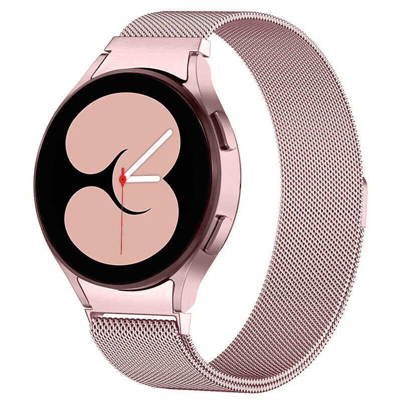 Samsung Galaxy Watch 7 FE 6 5 4 3 Pro Active 2 Gear S2 Stainless Steel Adjustable Milanese Strap
