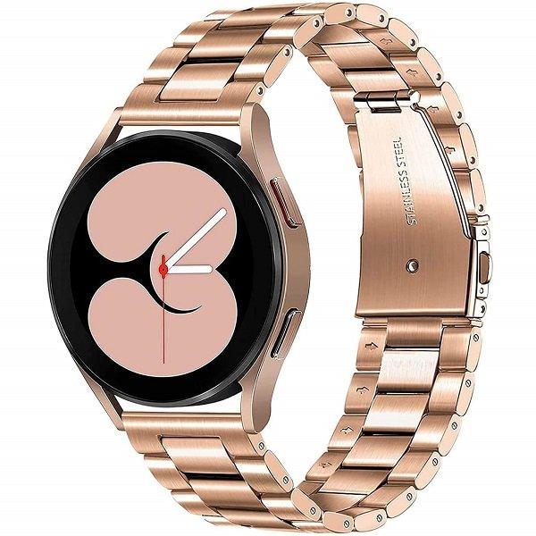 Samsung Galaxy Watch 6 5 4 3 Pro Active 2 Gear S2 Stainless Steel Replacement Strap Band Bracelet Women Men (Black)