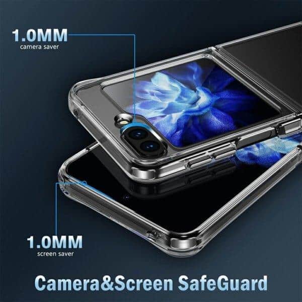Samsung Galaxy Z Series Clear Case Slim With 4 Corners [Shock Absorption] Hard Back Soft Bumper Cover