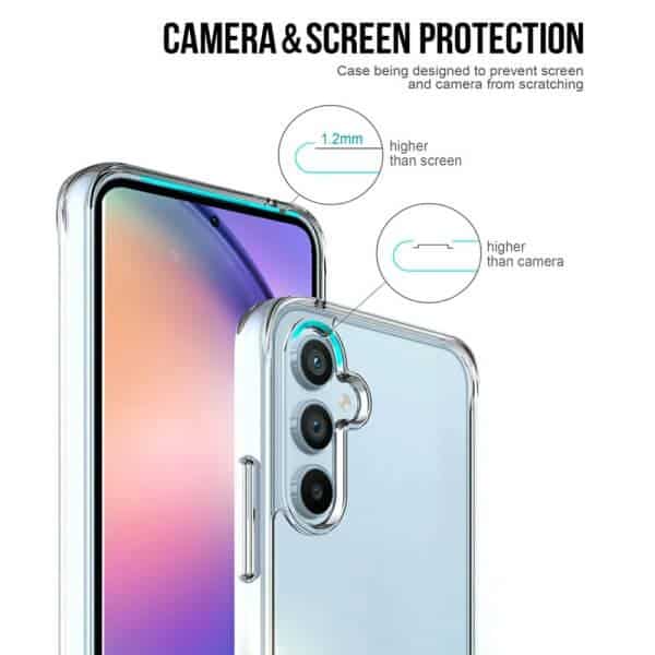Space Clear Case For Samsung Galaxy Anti-Shock Clear Hard Transparent Shockproof Cover