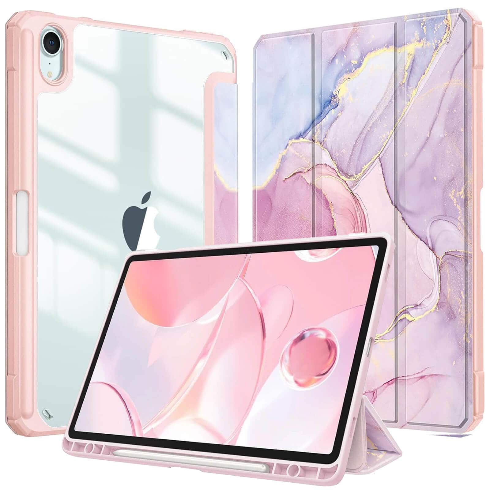 [NEW ITEM] WITH PENCIL HOLDER Folio Smart Leather Magnetic Stand Case Cover Apple iPad All Models
