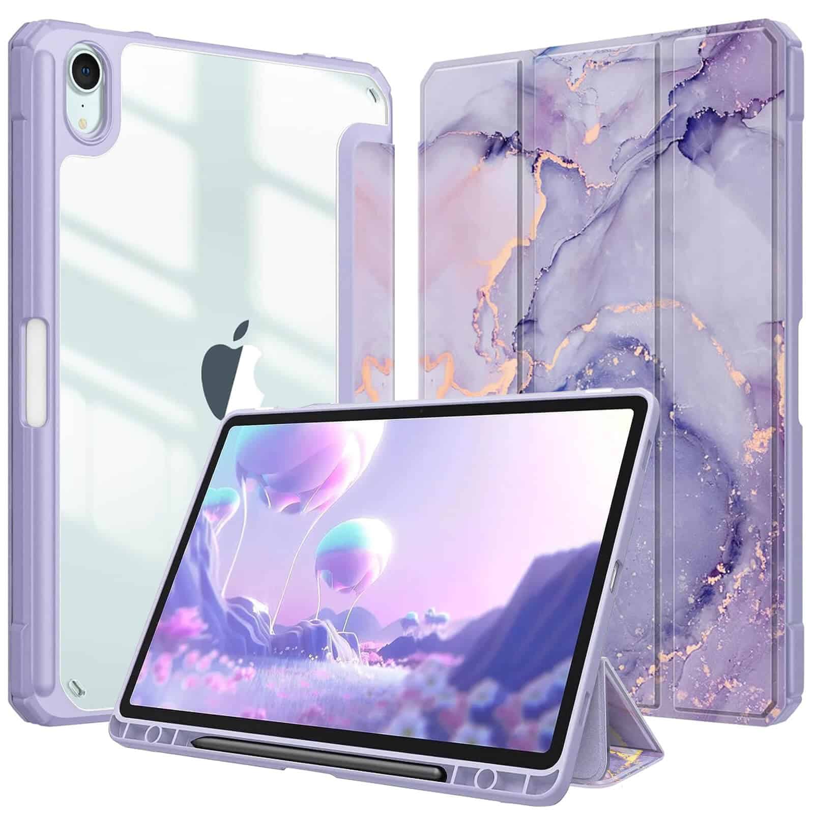 [NEW ITEM] WITH PENCIL HOLDER Folio Smart Leather Magnetic Stand Case Cover Apple iPad All Models