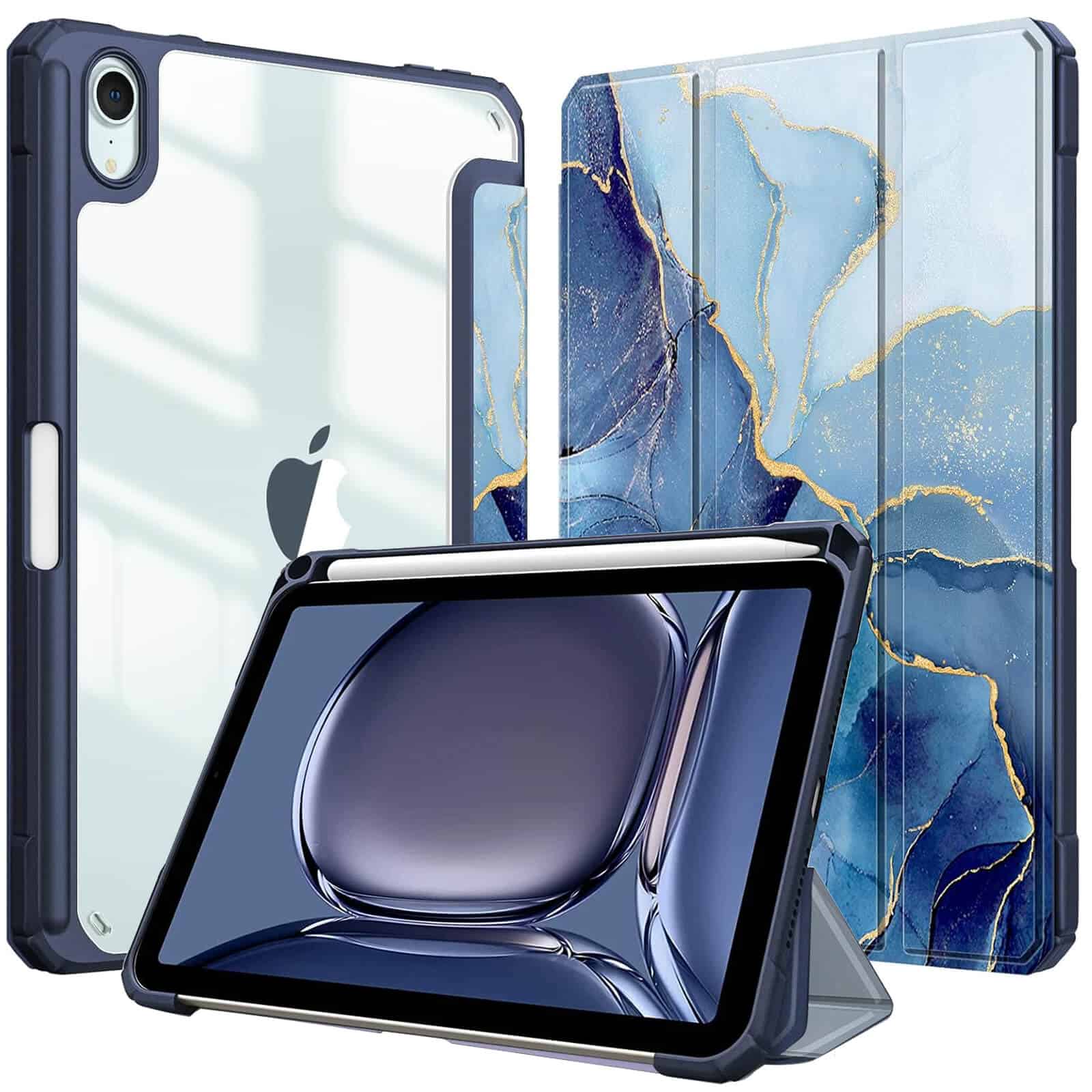 [NEW ITEM] WITH PENCIL HOLDER Folio Smart Leather Magnetic Stand Case Cover Apple iPad All Models