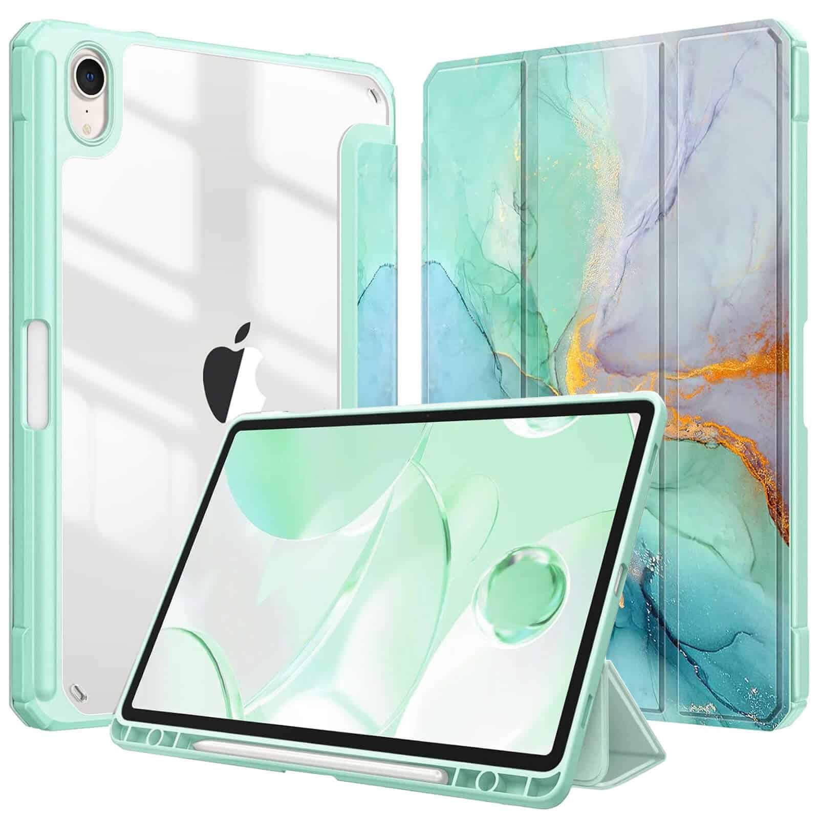 [NEW ITEM] WITH PENCIL HOLDER Folio Smart Leather Magnetic Stand Case Cover Apple iPad All Models