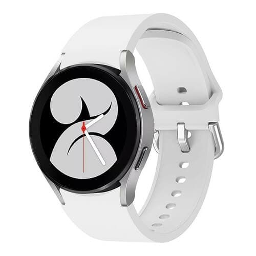 For Samsung Galaxy Watch 4 40mm 44mm /Watch 4 Classic 42mm 46mm Replacement Wristband, Adjustable Silicone Strap Wrist Band For Women Men Unisex (White)