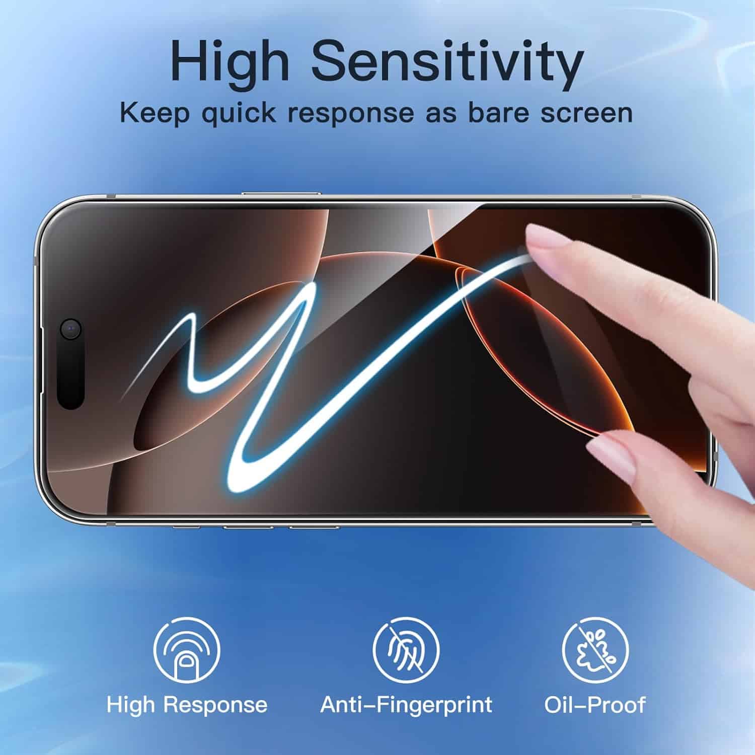 [ 10 PACK ] RAINBOO PRIVACY iPhone Screen Protector Tempered Glass Film Guard ( Black Edge Privacy )