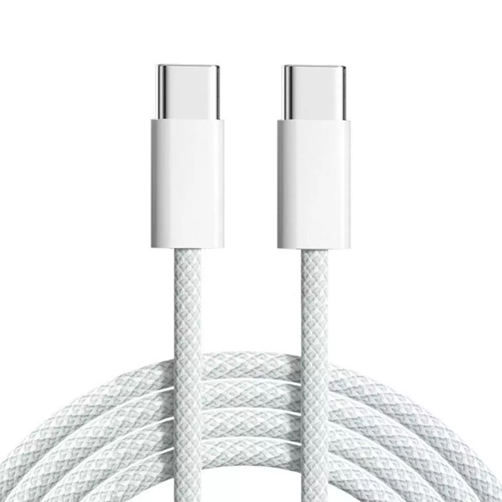 Apple 60W PD USB Type C to USB C Woven Design Cable Cord for iPhone 15/16/17iPad