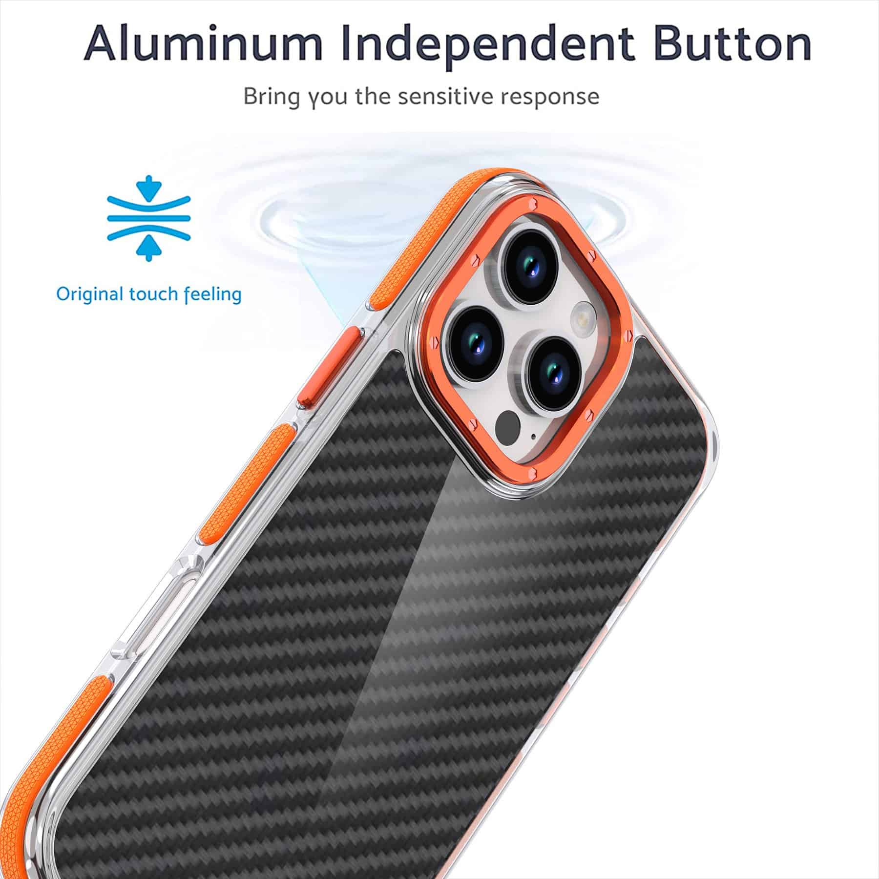 Dual Color Acrylic Hybrid TPU Carbon Fiber Phone Case Cover For Apple iPhone