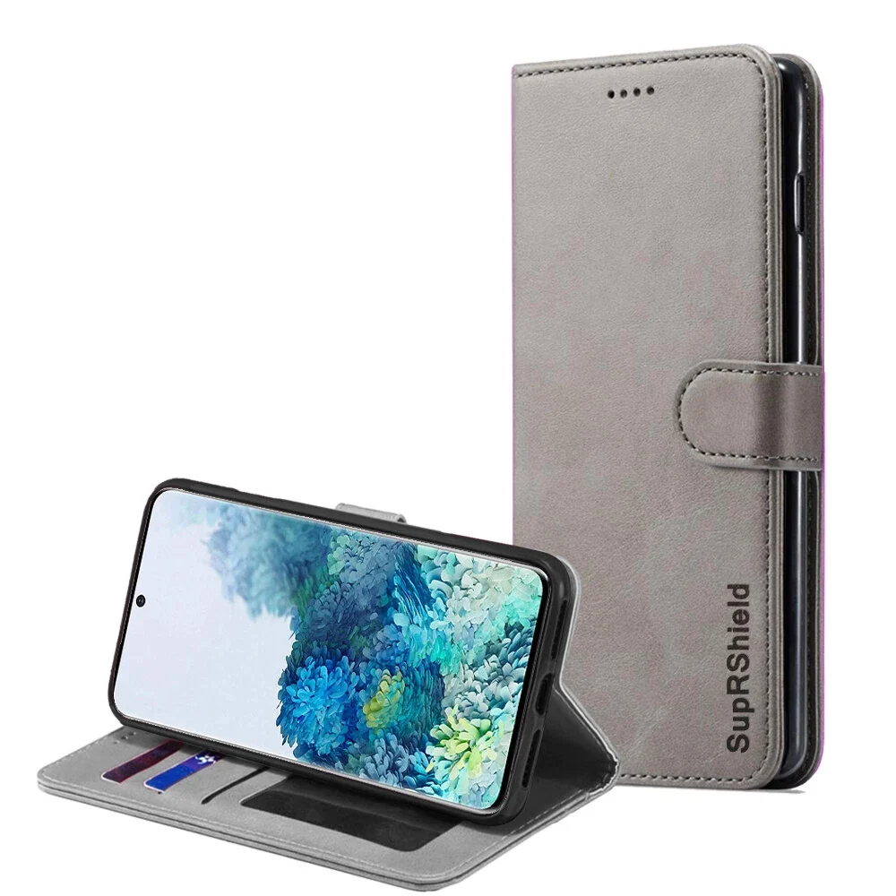 For Samsung Galaxy SupRShield Wallet Case Flip Leather Card Slots Magnetic Stand Cover
