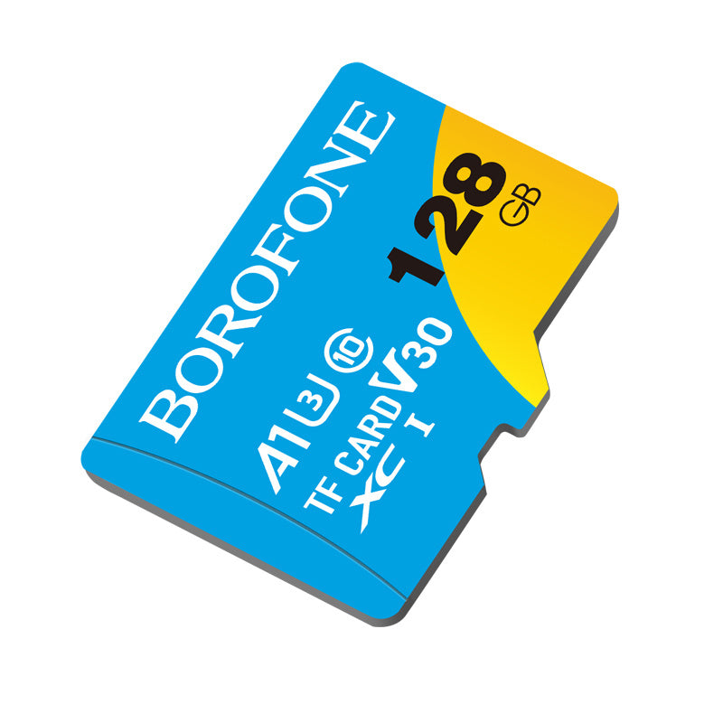 Borofone 128GB TF Memory Card, Class 10 A1 U3 V30 High Speed Micro SDXC, Reliable Storage for Smartphones, Tablets, Cameras & Dashcams