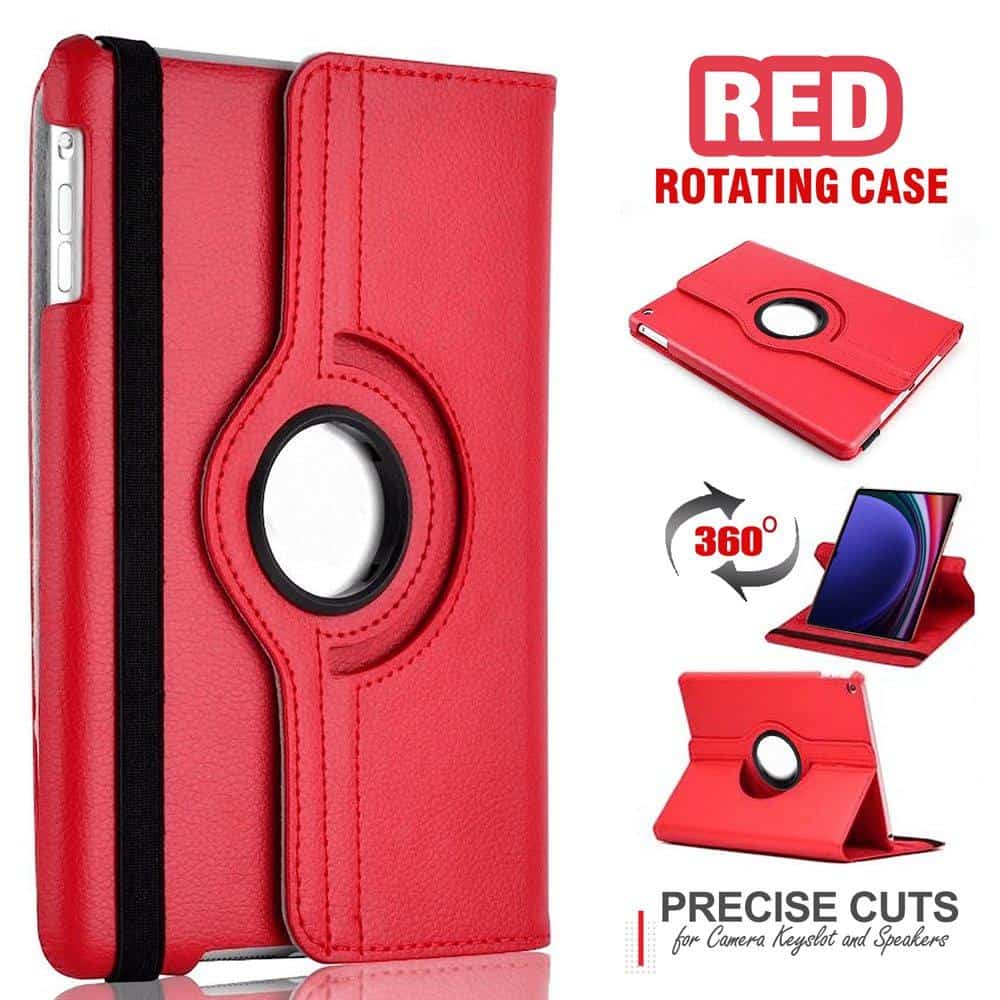 360 Degree Rotating Stand Flip Leather Case Cover for All Samsung Galaxy TAB Models
