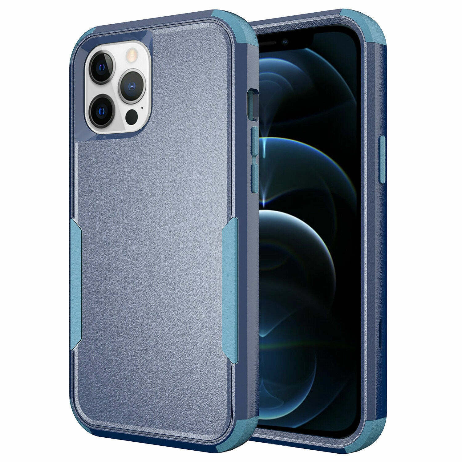 For Apple iPhone All Model 3in1 Case Drop Resistant Defender Tradies Hybrid Armor Heavy Duty Rugged Shockproof Tough Cover