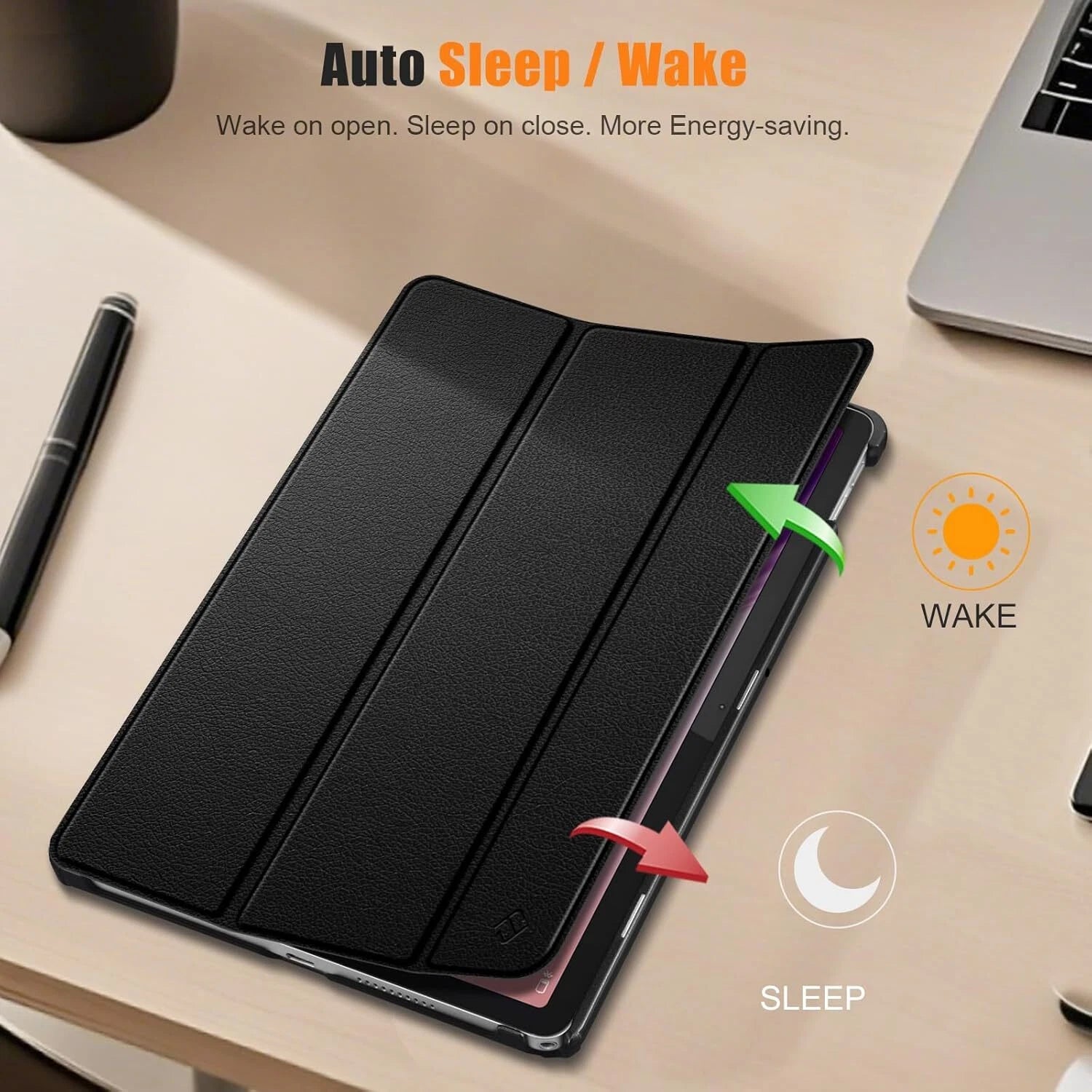 For Lenovo Tab 10.1 inch TB311FU TB311XU 2025 Smart Folio Leather Rotate Stand Case Cover