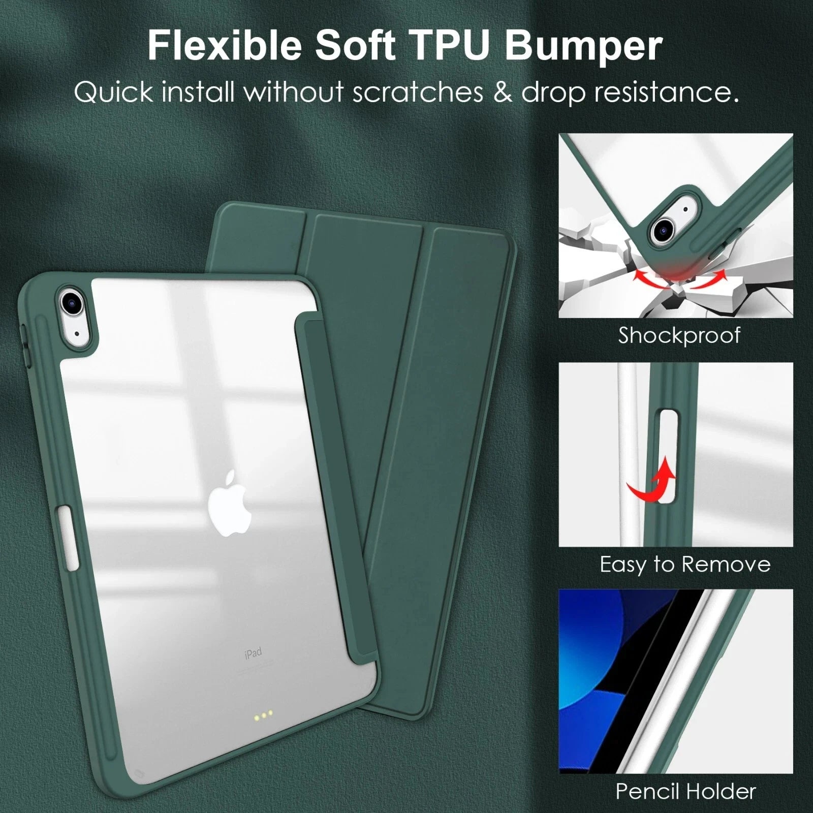 WITH PENCIL HOLDER Folio Smart Leather Magnetic Stand Case Cover For Apple iPad 10th Gen / 11th Gen (A16) 2025