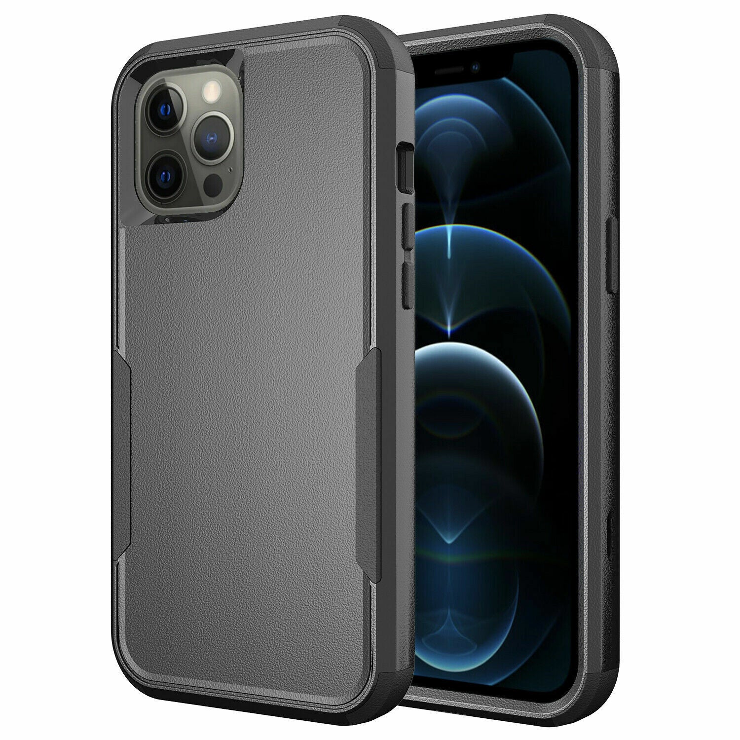 For Apple iPhone All Model 3in1 Case Drop Resistant Defender Tradies Hybrid Armor Heavy Duty Rugged Shockproof Tough Cover