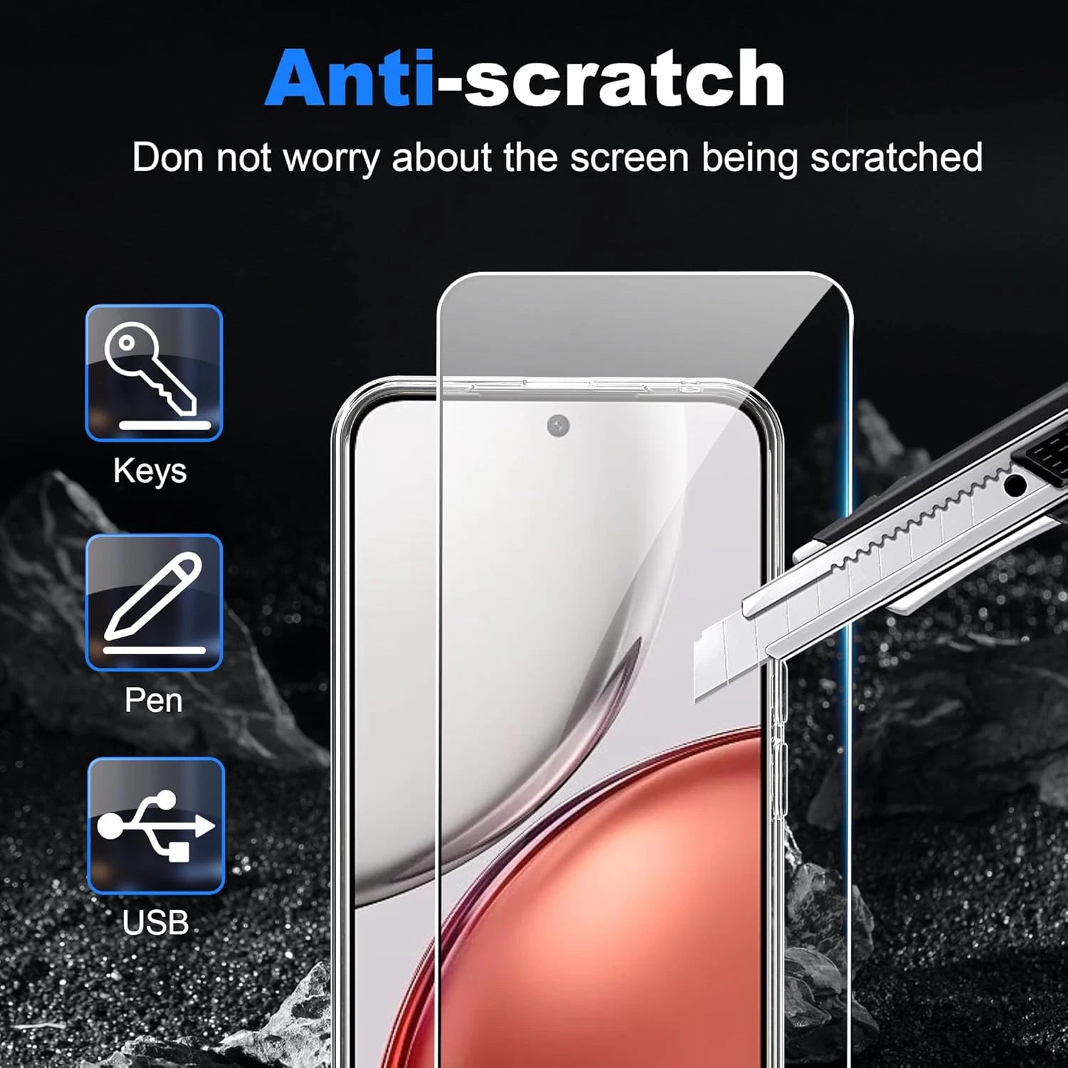 [ 1-10 ] OG CLEAR Honor Screen Protector Tempered Glass Film Guard ( Clear )