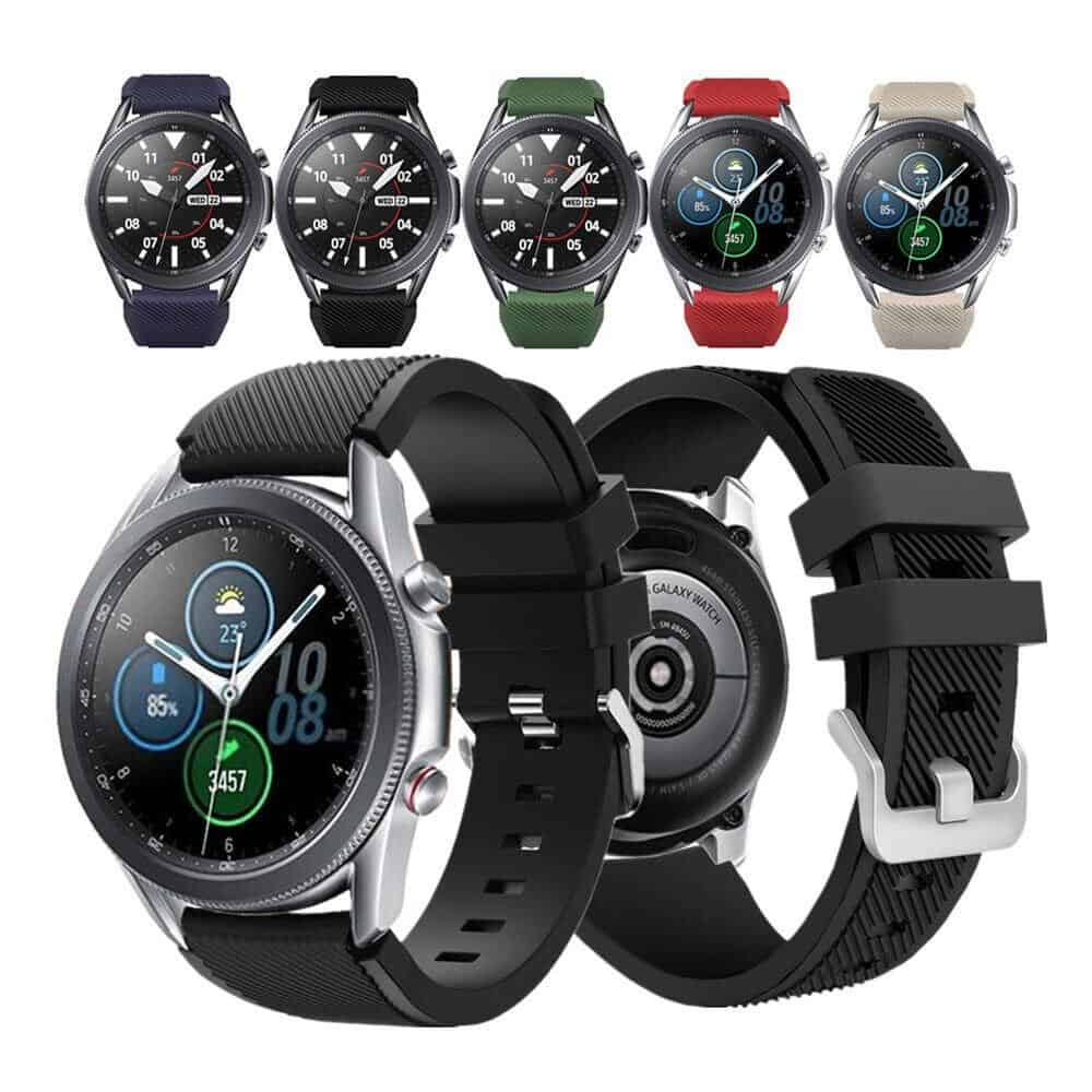 For Samsung Galaxy Watch 3 45MM 46MM Gear S3 Clasic /Frontier Replacement Silicone Sport Wrist Band Wristband Strap