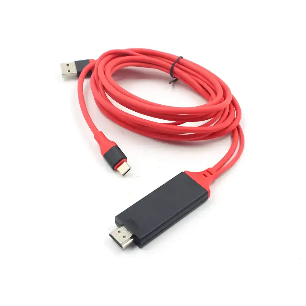 2M 4K@60Hz 1080P USB 3.1 Type C to HDMI Cable Adapter USB C Converter With USB Power Port For Samsung/Google/Laptop/Macbook/HD TV/Projector/Monitor
